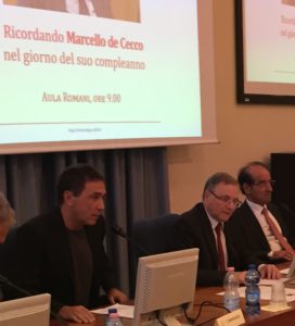 Emiliano Brancaccio, Ignazio Visco e Jean Paul Fitoussi al convegno su de Cecco